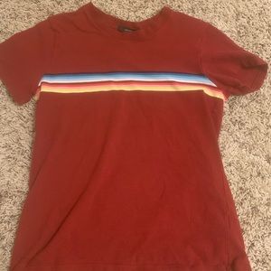 red striped forever 21 shirt
